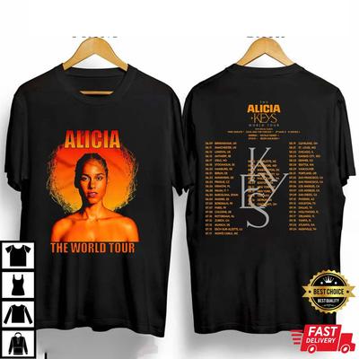 New! Alicia Keys World Tour RnB Fan Gift T-Shirt 1F2239 Unisex T-Shirt