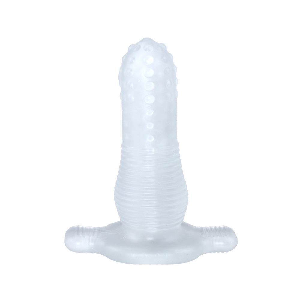 Back Court Hollow Anal Plug & Dilator - Erotic Wolf Tooth Sleeve Dildo for Men