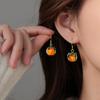 Persimmon Ruyi Ear Hook for Women Retro Summer High-end Earrings Niche Earrings Cute Earrings