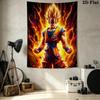 Dragon Ball Z Wall Tapestry Aesthetic Wall Hanging Printed Fabric Blanket Decorative Tapestries For Bedroom Living Room Home Decor