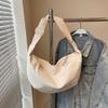 Canvas Bag Female Lazy Wind Crossbody Large Capacity Sports Shoulder Large Bag Oversized Dumpling Cloud Armpit Bag