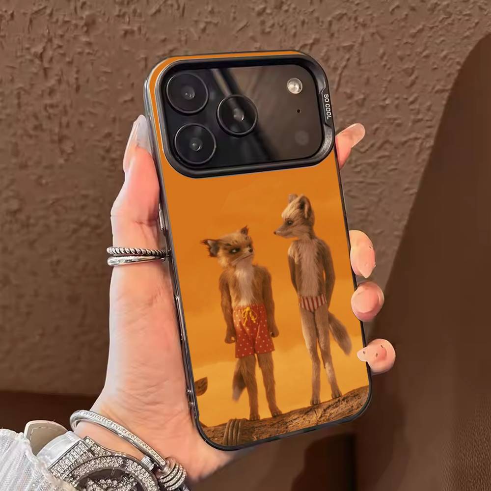 The F-Fantastic Mr. Fox  Phone Case For iPhone 17 16 15 14 13 12 11 Pro Max Plus Silver candy Matte Cover