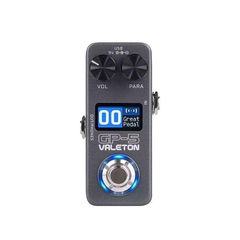 Pedaliera Multi-Effetti per Chitarra Elettrica Valeton GP-50: Simulatore di Amplificatore, Scheda Audio, Batteria Elettronica, Pedaliera.