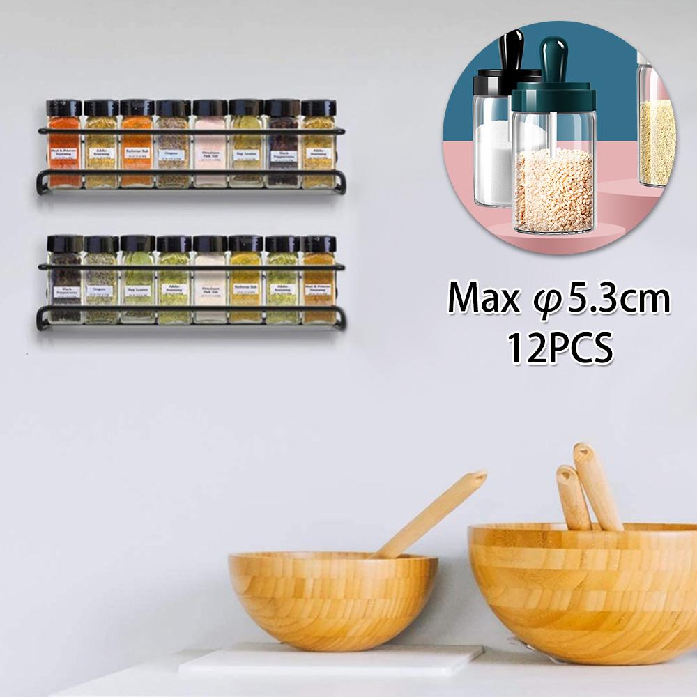 Kitchen Organizer Hanging Spice Rack Kitchen and storage organizer Wall Mount Seasoning Shelf Spice Jar home Kitchen Accessories