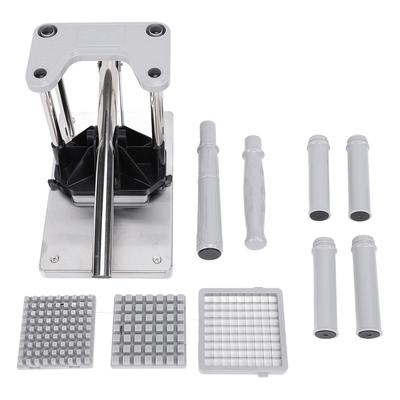 Commercial French Fry Cutter Stainless Steel Potato Cutter with Replacement Blades Ergonomic Handle
