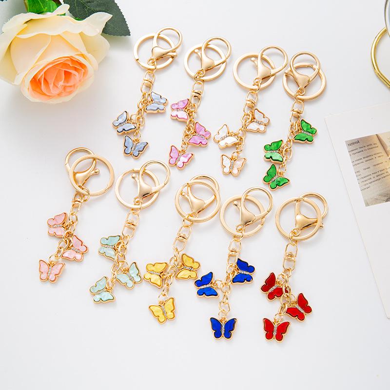 Butterfly Keychains: European & American Pendant Charms for Backpacks