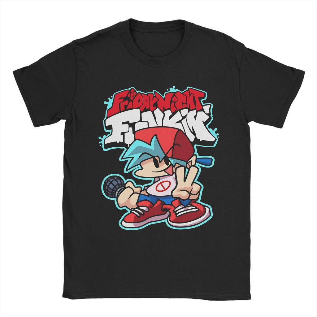 Friday Night Funkin Tee Shirt for Men Women Graphic Printing T Shirts 100% Cotton Clothing