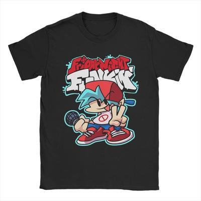 Friday Night Funkin Tee Shirt for Men Women Graphic Printing T Shirts 100% Cotton Clothing