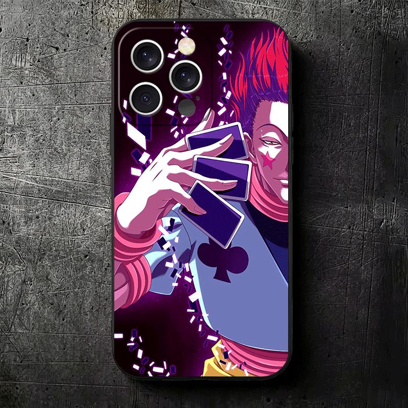 Hunter X-Hunters Hisoka Soft Phone Case for iPhone 16 16E 17 Air 15 Pro Max 14 Plus 13 Mini 11 12 7 Black Cover Back Shell