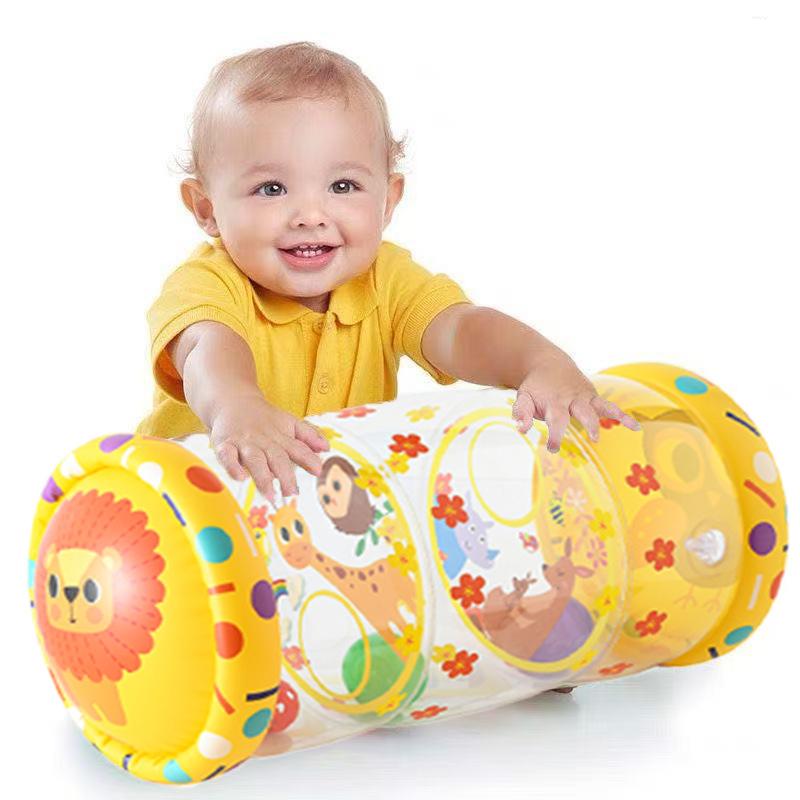 Baby Krabbelrolle Spielzeug Säuglingsaktivität Bauchzeitrolle Montessori Pädagogische Entwicklung Sensorisches Spielzeug für Kinder 0 12 Monate
