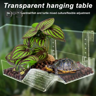 Hanging Turtle Basking Platform Aquatic Reptile Ramp Dock Turtle Terrace Floating Dock Turtle Tank Accessories for Aquatic Turtles