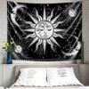 Aesthetic Black and White Sun Moon Tapestry Wall Decoration Hanging Tapestry for Bedroom Living Room 150 x 200cm  59 x