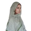 Luxury Plaid Print Jersey Hijab Scarf Long Muslim Shawl Plain Soft Turban Tie Head Wraps For Women Africa Headband 70x180cm