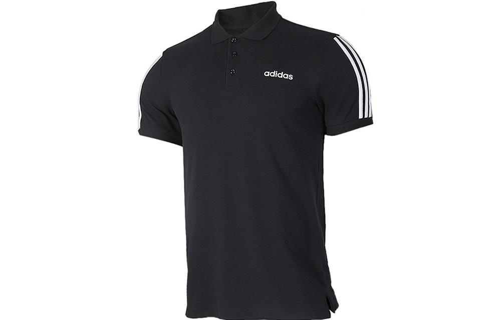 Adidas 3 Stripes Polo Shirt Men s Black EJ0927 XS