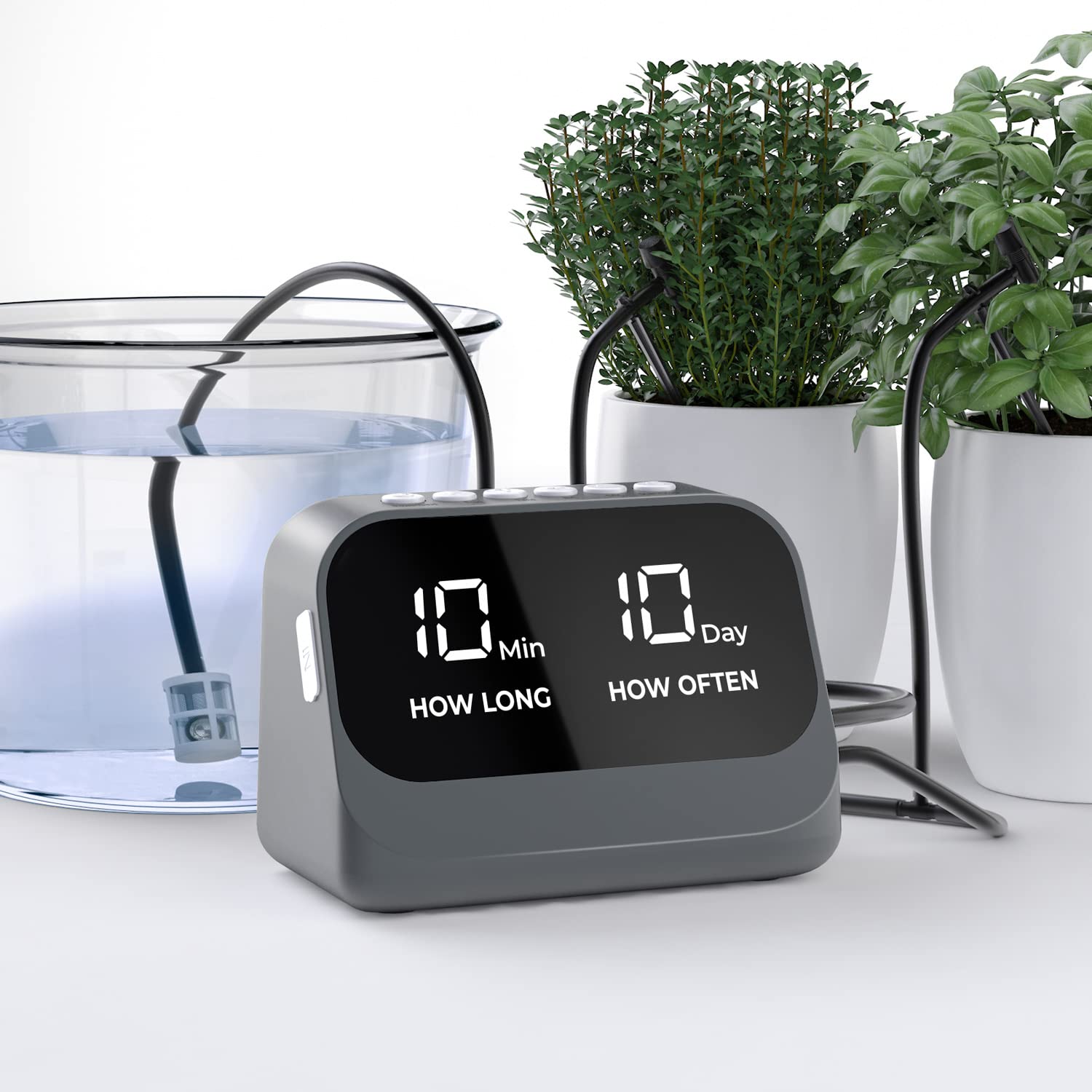 

YITIKA Automatic Drip Watering System for Potted Holds 10 Smart 10m Waterproof LED Large Accurate Water Perfect for and Plants Plants, Pots, Timer,