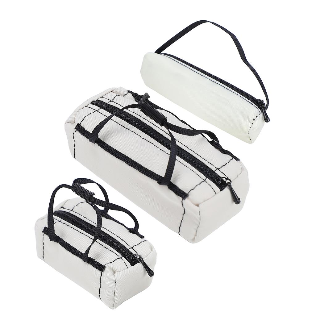 Simulation Decor Set, Includes Bags, Luggage Net, Fuel Tank, Oil Drum, Jack, Fire Extinguisher and Shovel for 1:10