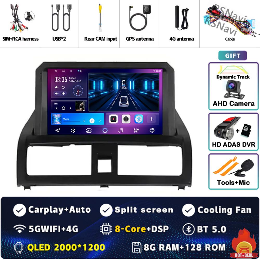 Android 14 Carplay Car Radio For Honda Accord 7 2002 2003 - 2007 Multimedia Video Player Navigation GPS Stereo 2Din DVD WIFI+4G
