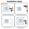Large Thermostat Lock Box Cover with Key Transparent Design Easy To Install Universal Clear Thermostat Cover AC Lock Box Cover