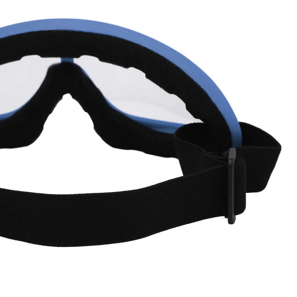 Ski Goggles PC Transparent Lenses UV Protection Windproof Adjustable Headband Snowboard Glasses for Men Women Dark Blue Frame