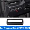 For Toyota Rav4 Rav 4 - 2024 Carbon Fiber Head Light Lamp Switch Button Panel Cover Trim Interior Accessories