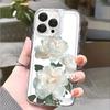 White Peony Bouquet Lucency Phone Case for IPhone 14 15 16 13 12 11 17 Pro Max 12 13 Mini Soft Cover