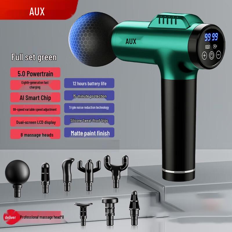AUX Percussion Massager with LCD Touch