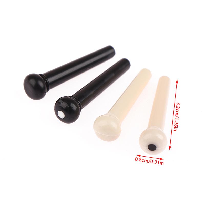 20 stk Akustisk gitar Bridge Pins For 6 Strings Erstatning Plast Avtrekker