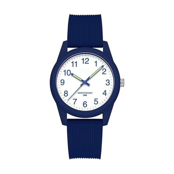 [Wristwatch for exams/exams] Wristwatch for ladies, analog, 50M waterproof, outdoor/daily use, breathable & flexible, luminous, luminous, stylish,