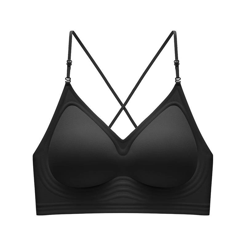 

Бесшовный Невидимый Бюстгальтер-Холтер: Улучшает форму с помощью застежки на спине для женщин. XL (38/85AB) чёрный
