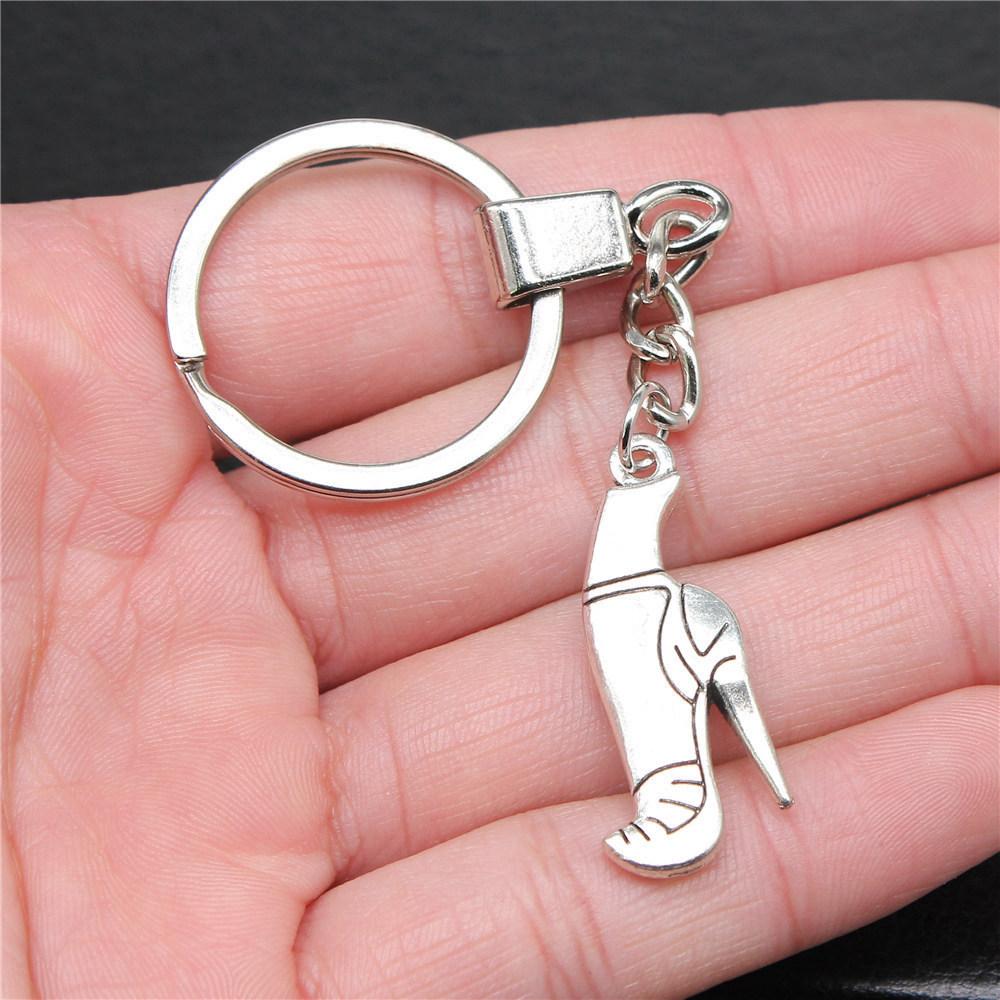 Punk Airplane Gear Steampunk Themed Antique Bronze Metal Keychain with 30mm Ring for Boys Bag Charm
