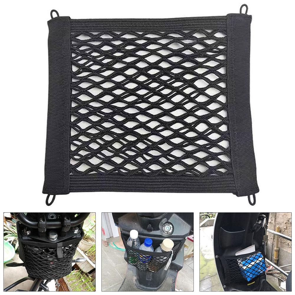 Elastic Motorcycle Cargo Net Storage Bag with Strong Nylon Hooks for Securely Fixing Luggage on Motorbikes and Electric Vehicles