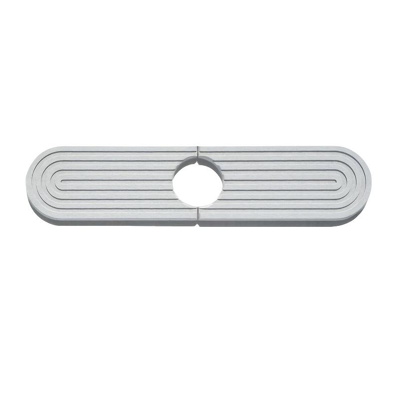 Washbasin Faucet Drying Mat/Oval Carving 15.5" Diatomaceous Earth Quick-Dry Kitchen Sink Mat/Super Absorbent, Moisture-Resistant