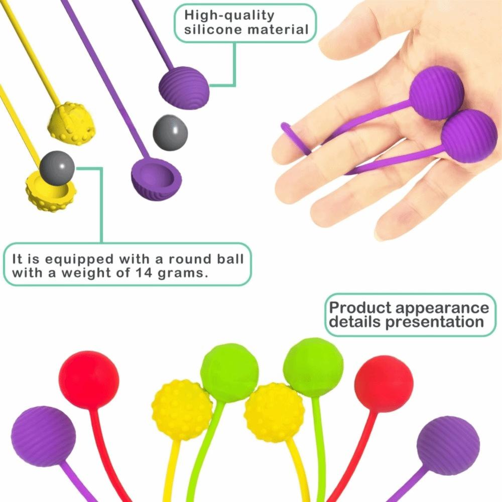 4Pcs/Set Fingertips Beads Silicone Material Fingertips Sensory Toy Finger Exercise Toy EDC Gear