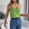 Women Sleeveless V Neck Tees Solid Color T Shirt Ladies Tee Shirt Street Knitwear Wear Top