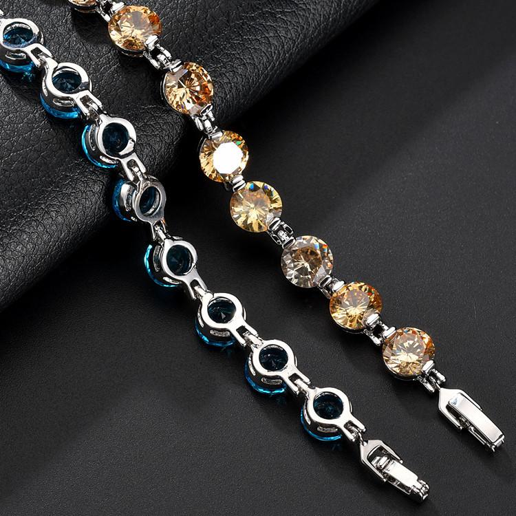 Qingxing, Zircon Bracelet Jewelry Bracelet Inlaid With Aaa Zircon Crystal Shiny Jewelry Direct Sales