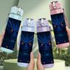 1 Stück Dunkler leuchtender Augen-Drache Fantasy-Porträt Druck 750ml Farbe Kunststoff Sport-Wasserflasche Auslaufsicher Klappdeckel mit Strohhalm Geeignet für Sport Büro