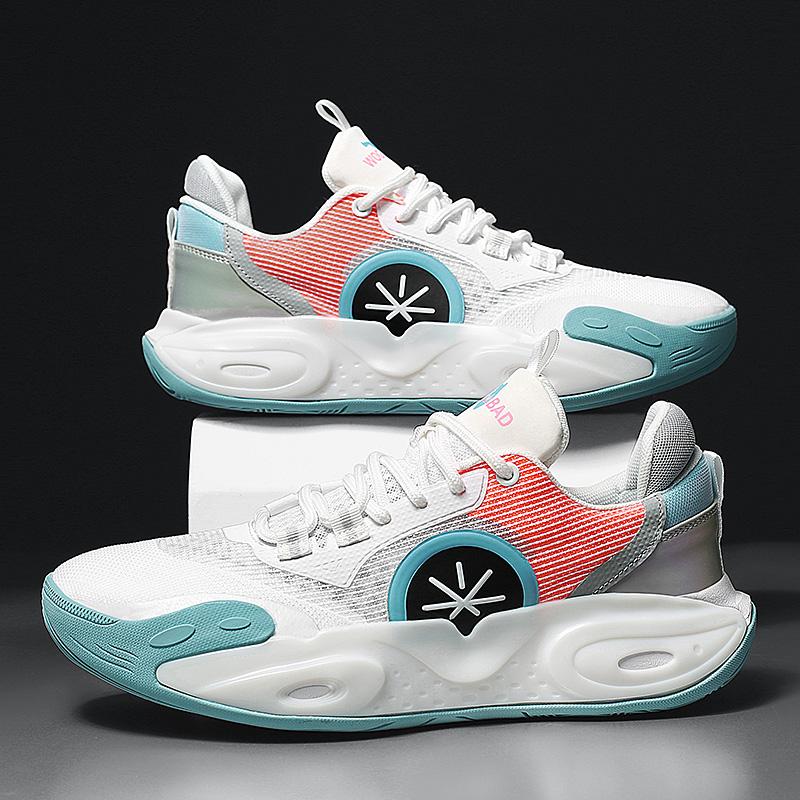 Flash cushioning white basketball shoes student sharp blade actual combat high school entrance examination breathable sports shoes