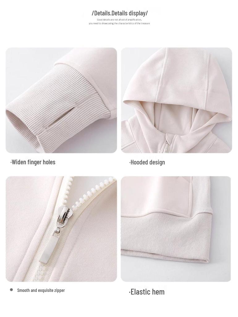 Women's Winter Fleece Lined Slim Fit Hooded Jacket Cardigan 2025