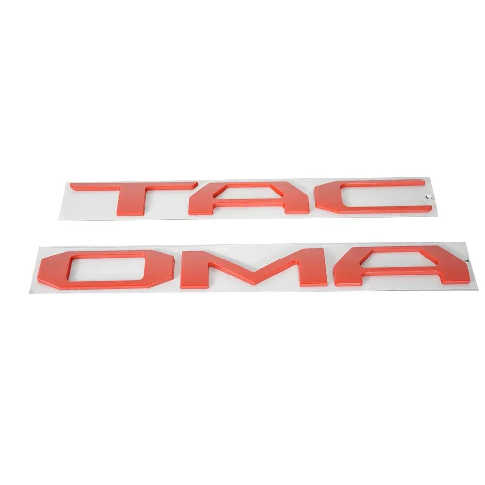 For Tacoma 2016 2017 2018-2021 3D Raised Tailgate Insert Letters Emblem Car Rear Trunk Letter Word Nameplate For Tacoma Stickers