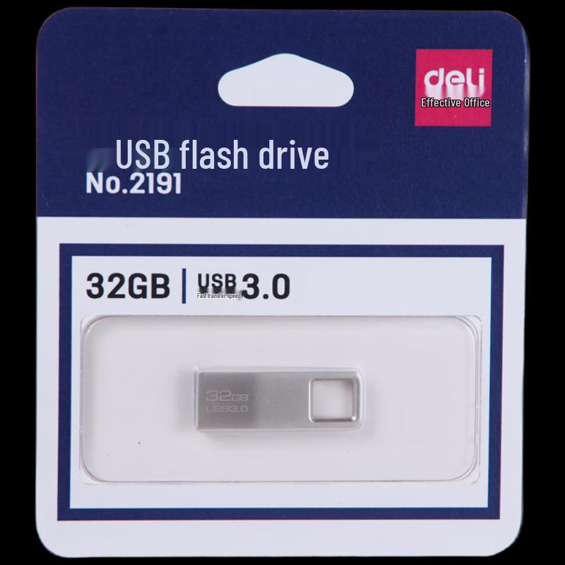 Deli USB 3.0 Metal Portable Flash Drive
