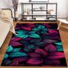 Colorful Tropical Leaves Pattern Carpet for Living Room Decor Suitable for use as an anti-slip for living room bedroom sofas
