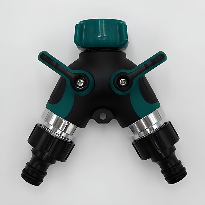 1 buc. de înaltă calitate Eu Us 3/4 inch 2 căi despărțitor furtun de grădină robinet de grădină conector de udare tip Y distribuitor pentru robinet de exterior