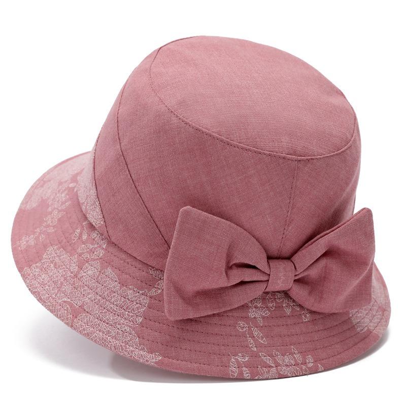 Hat women spring summer sun protection visor cloth hat spring autumn grandma thin basin hat bucket hat