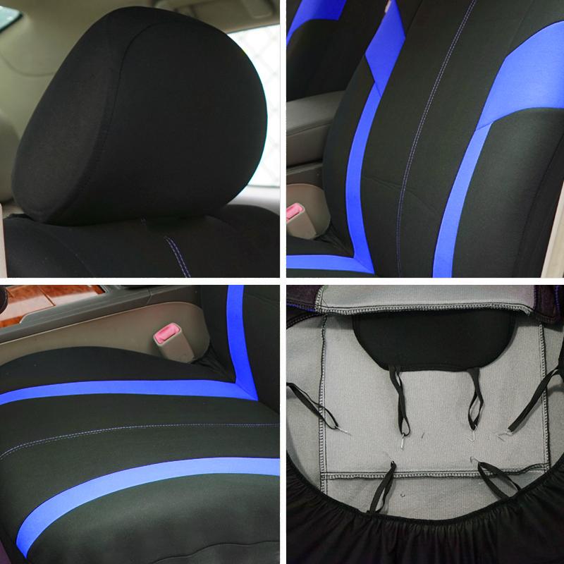 AUTO PLUS housses de siège de voiture universelles adaptées à la plupart des voitures SUV camion housses de siège en tissu maille respirant