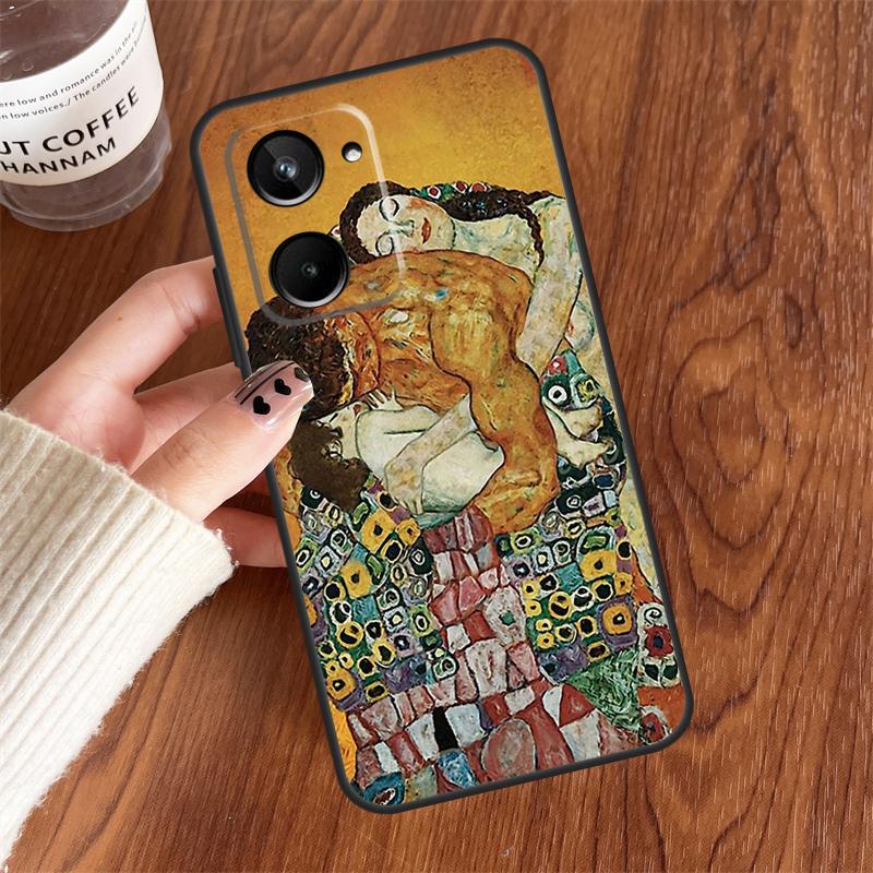 Kiss by Gustav Klimt For Realme 10 8 9 Pro Plus 8i C11 C15 C25 C30 C31 C35 C21Y GT Master GT Neo 5 2 3 3T Case