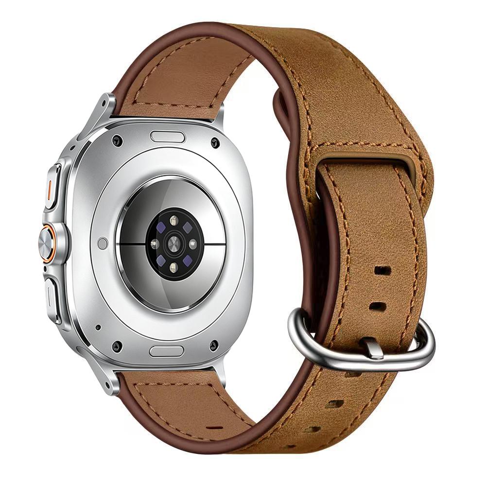 Γνήσιο Δερμάτινο Λουράκι Για Samsung Galaxy Watch 8 Classic 46mm 40mm 44mm Μεταλλική Κεφαλή Για Galaxy Watch Ultra 47mm 2024/2025 Βραχιόλι