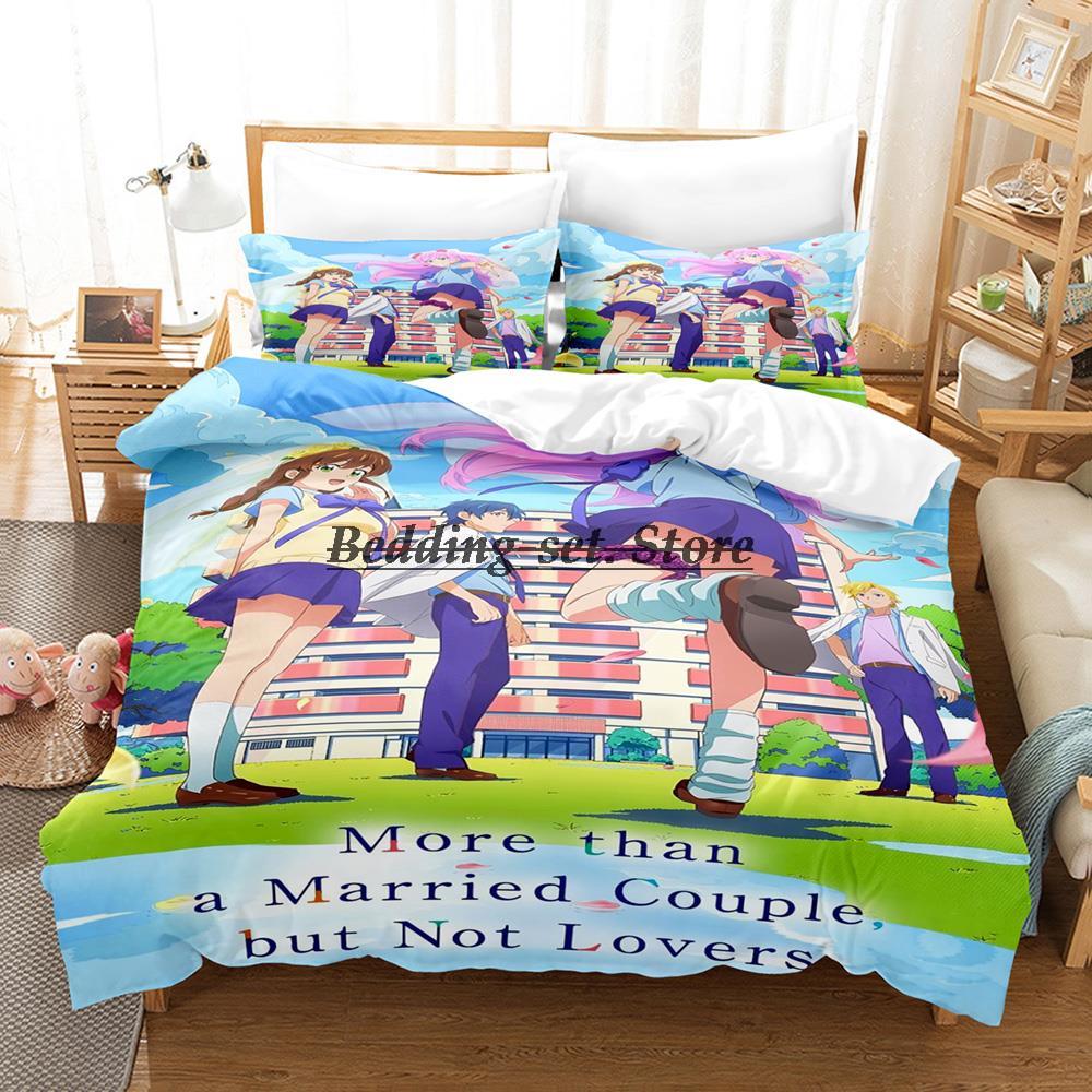 Than A Married Couple Bedding Set Single Twin Full Queen King Size Bed Set Aldult Kid Bedroom Duvetcover Set Anime Bed Sheet Set