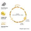 Vintage Rosary Bamboo Bead Chain Virgin Bracelet for Women,Stainless Steel Our Lady's Cross Bracelets,Charm Religious Jewelry