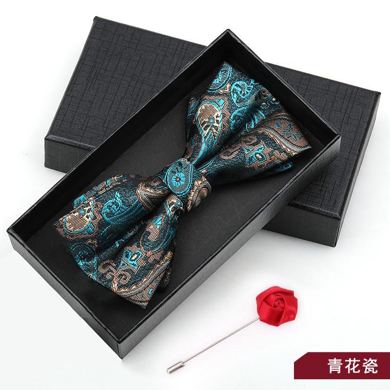 Bow Tie Men'S Wedding Groom Best Man Red Suit Shirt British Brothers Korean Bow Women'S Gift Box