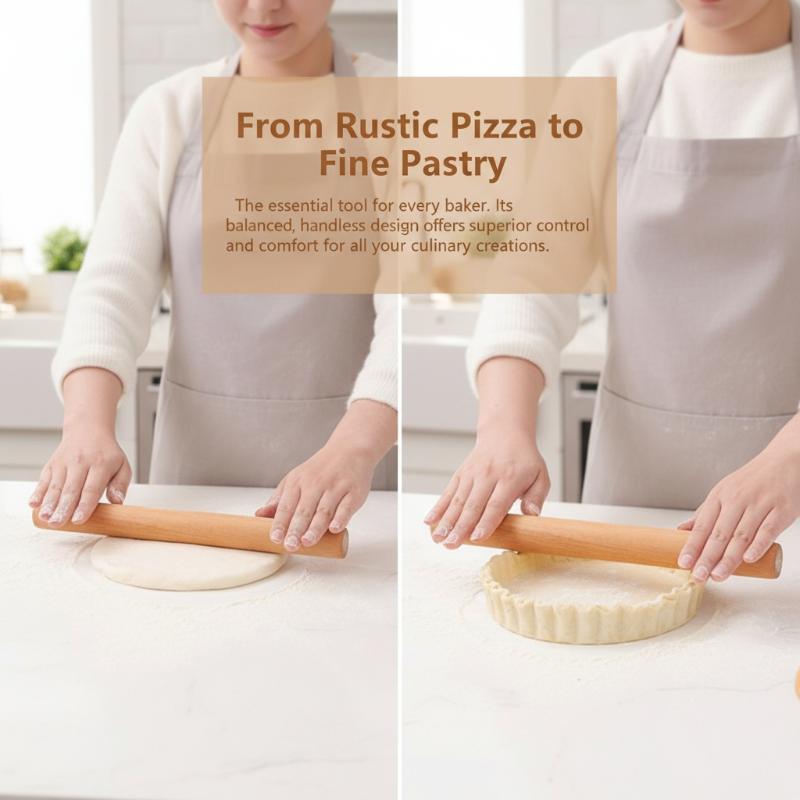 Wooden Rolling Pin Make Pasta Dumplings Fondant Biscuit Cake Tools Pastry Roll Dough Roller Kitchen Tools